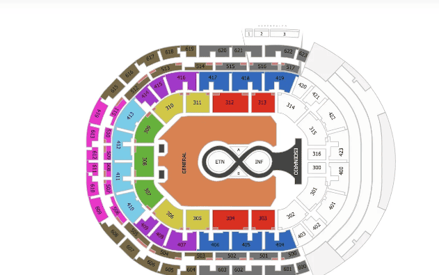  Mapa Arena Guadalajara, lugar dónde será el 