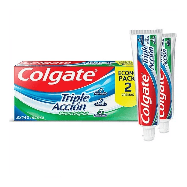 Pasta dental Colgate con dos productos. WALMART  