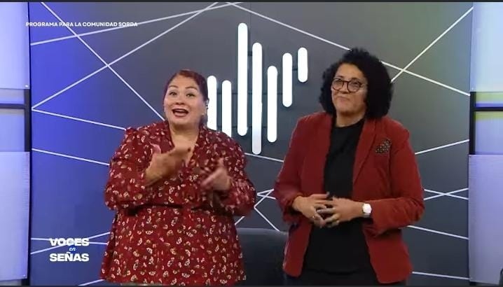 Voces en Señas se transmitirá por televisión abierta y será conducido por Alejandrina Velasco Flores y Ana Herrera Amaral. ESPECIAL