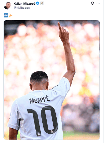 X / @KMbappe 