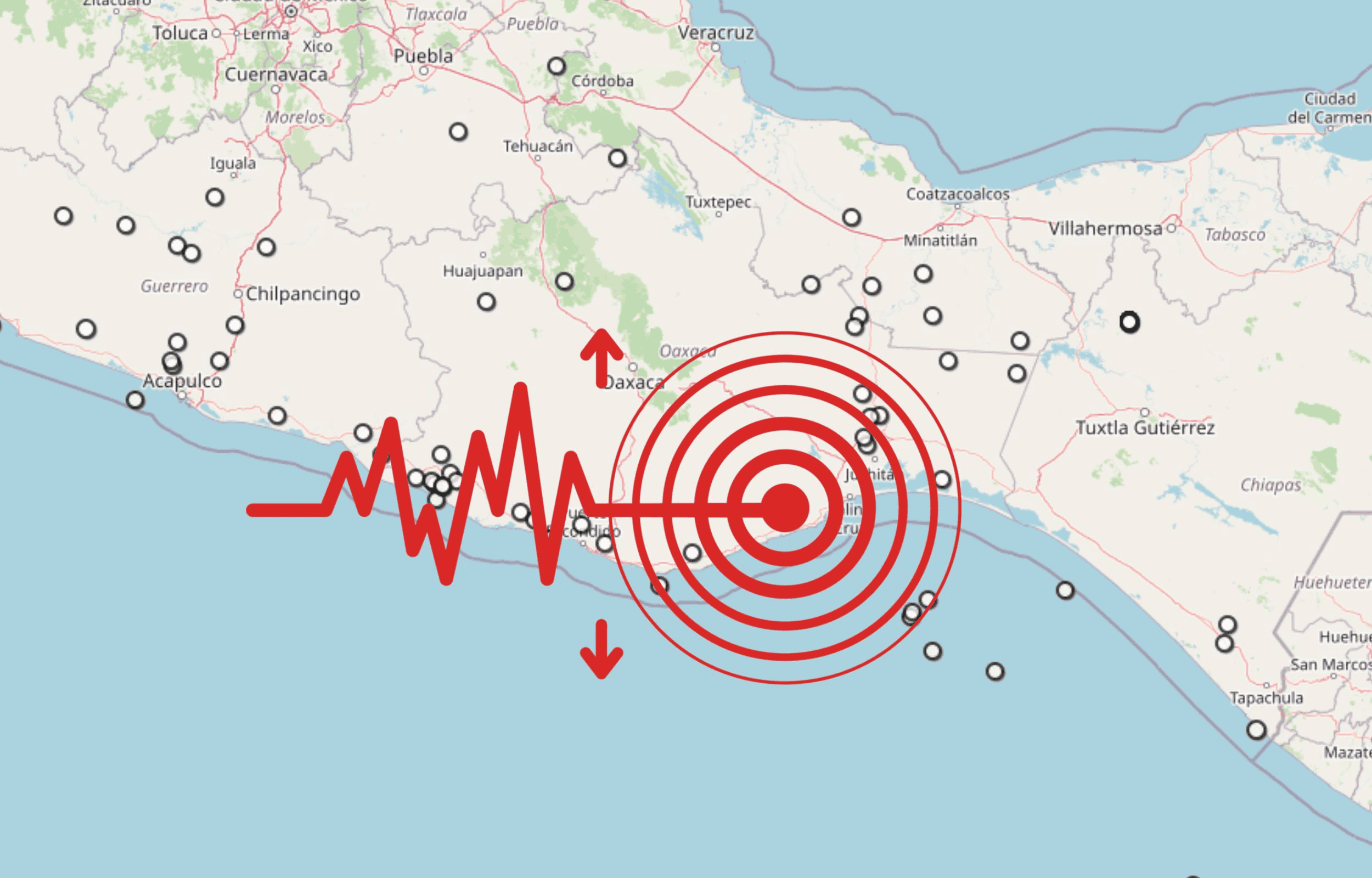  Sismo en Oaxaca. ESPECIAL / SSN