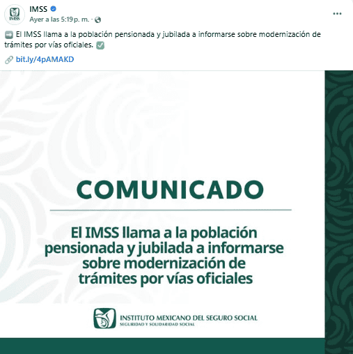 &nbsp;FACEBOOK / IMSS