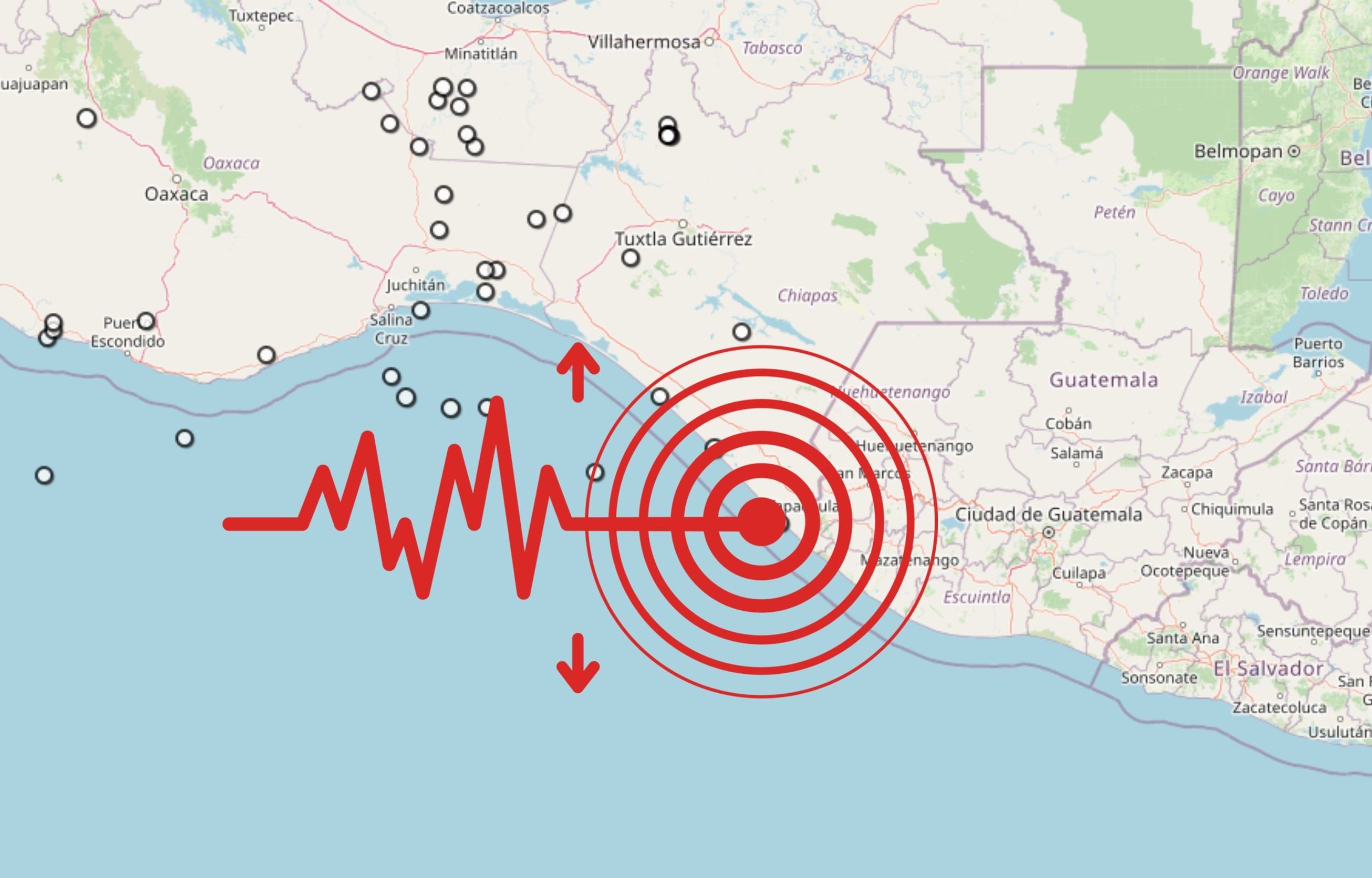 &nbsp;Sismo en Chiapas. ESPECIAL / SSN