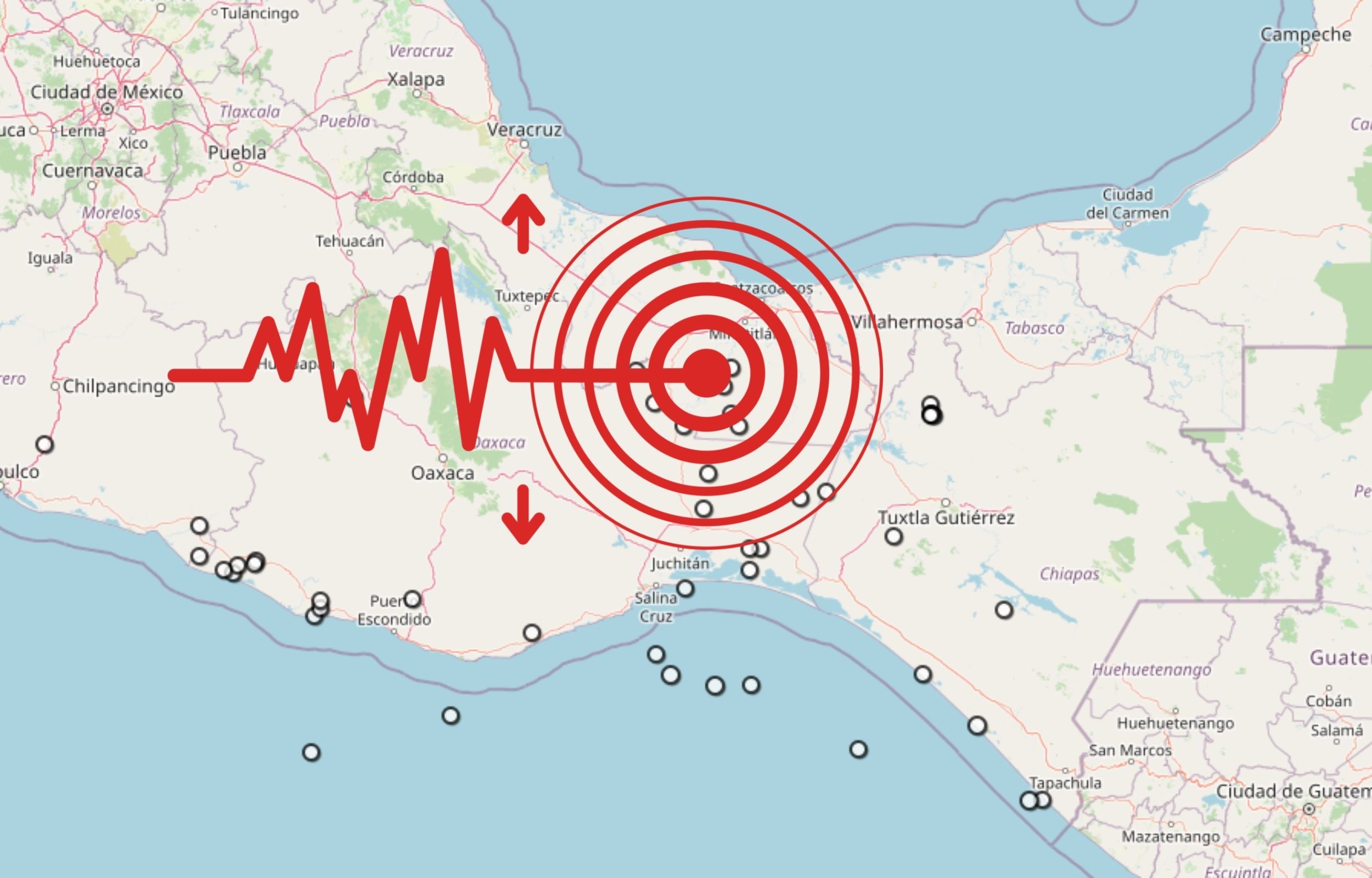 &nbsp;Sismo en Veracruz. ESPECIAL / SSN