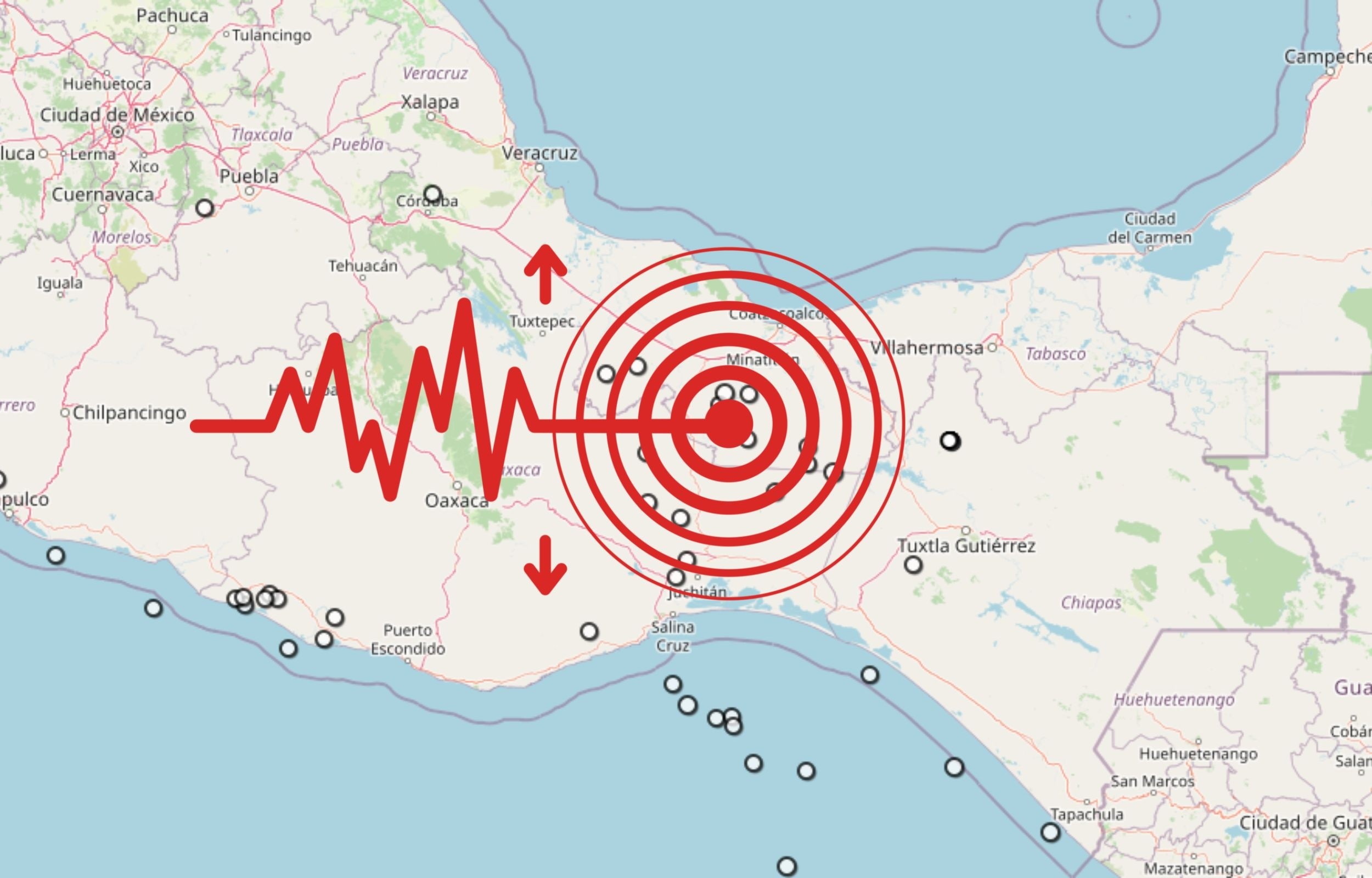 &nbsp;Sismo en Veracruz. ESPECIAL / SSN
