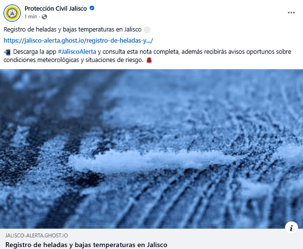 FACEBOOK / Protección Civil Jalisco