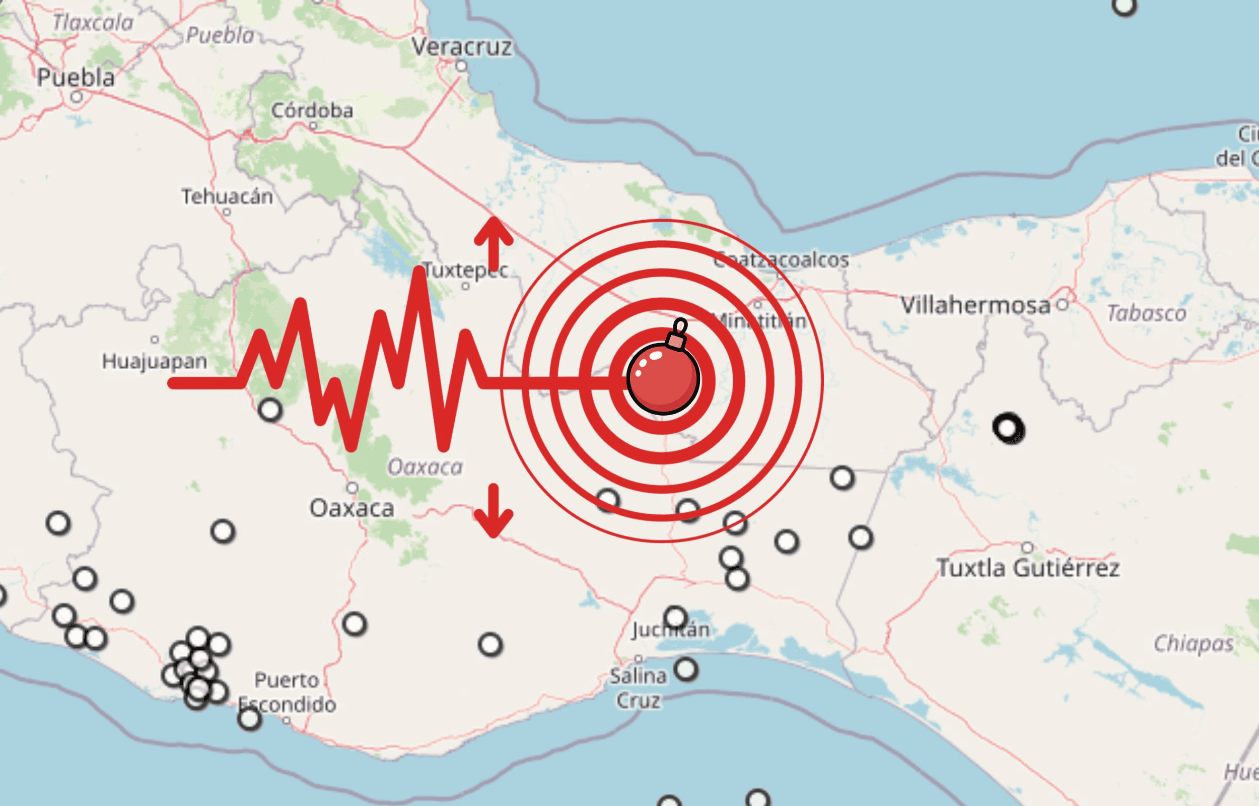 Sismo en Veracruz. ESPECIAL / SSN&nbsp;