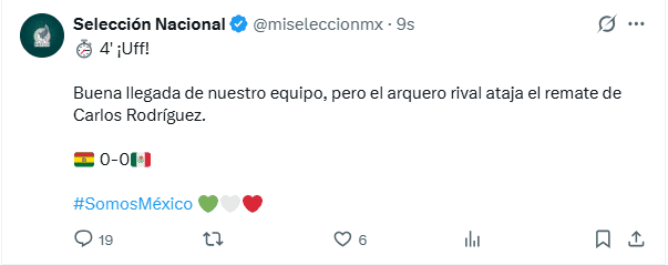 &nbsp;&nbsp;X / @miseleccionmx