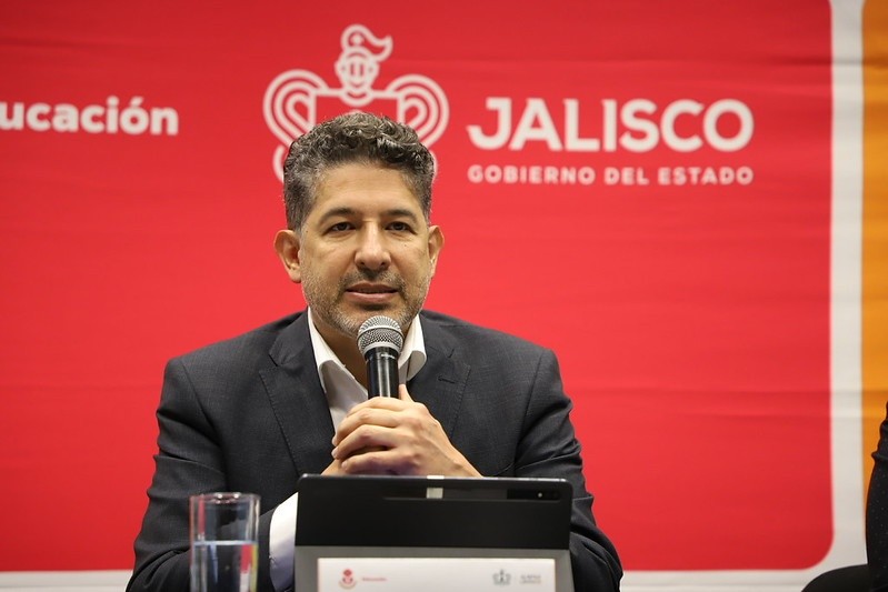 El titular de la Secretaría de Educación Jalisco, Juan Carlos Flores Miramontes. CORTESÍA