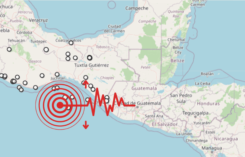 &nbsp;Sismo en Chiapas. ESPECIAL / SSN