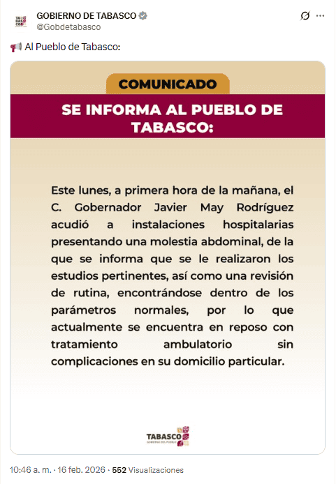 X / @Gobdetabasco&nbsp;