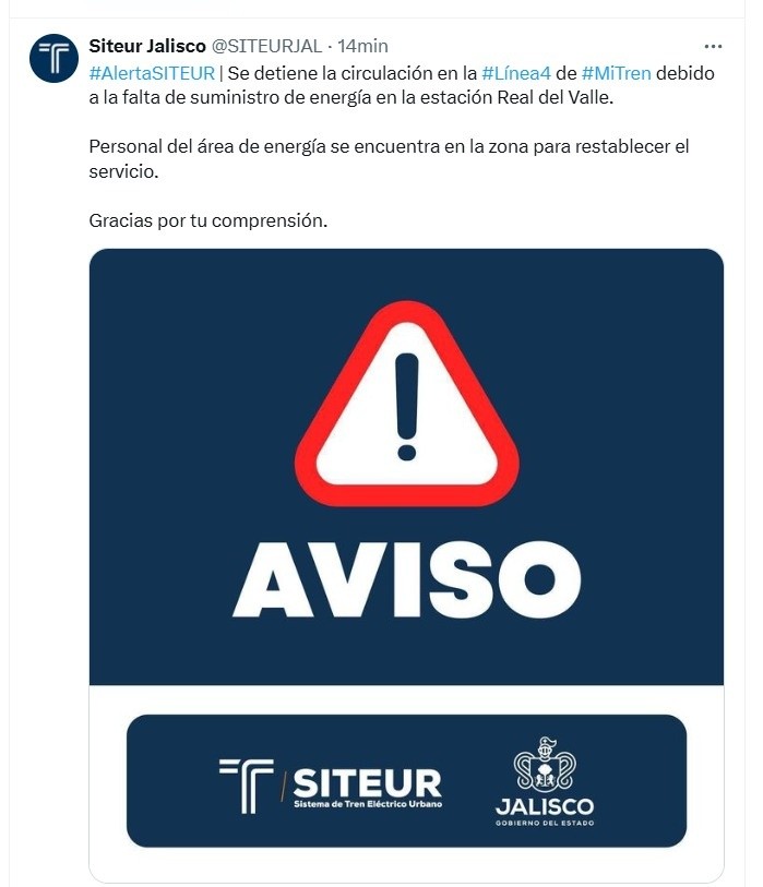 &nbsp;Personal del área de energía se encuentra en la zona para restablecer el servicio de la Línea 4. ESPECIAL