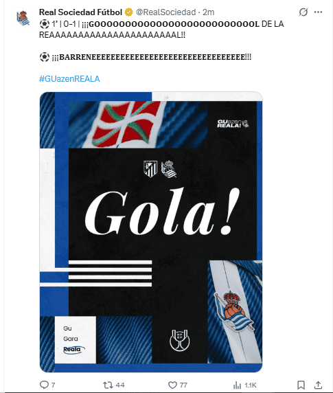 &nbsp;X / @RealSociedad