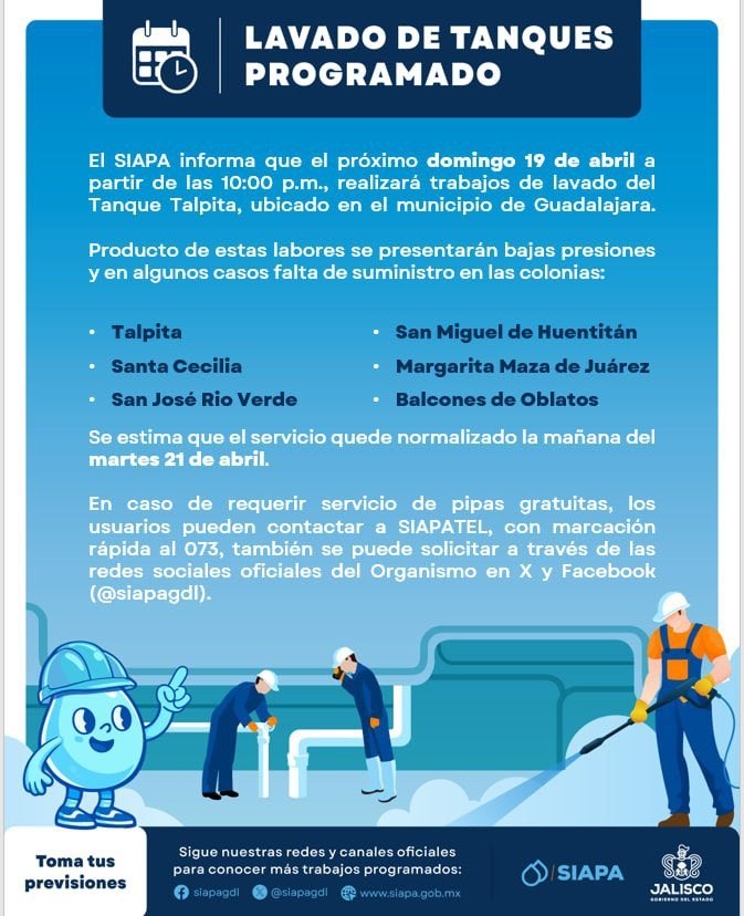 &nbsp;Estas acciones forman parte de la estrategia inmediata para mejorar la calidad del agua y permitir que los tanques funcionen de manera eficiente. ESPECIAL
