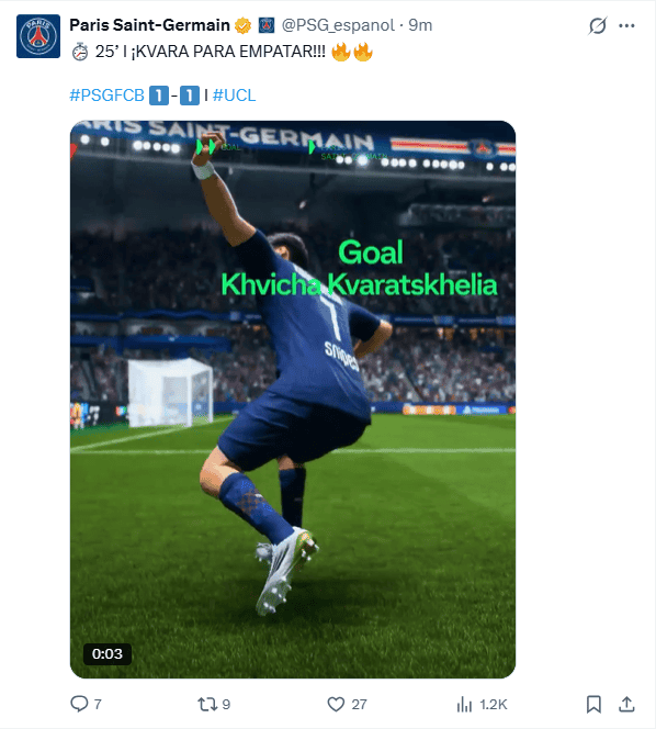 &nbsp;X / @PSG_espanol