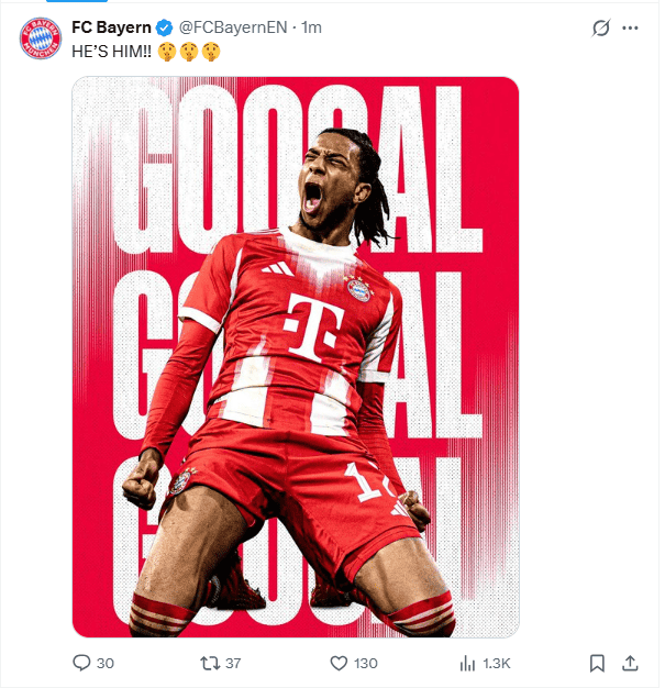 &nbsp;X / @FCBayernEN