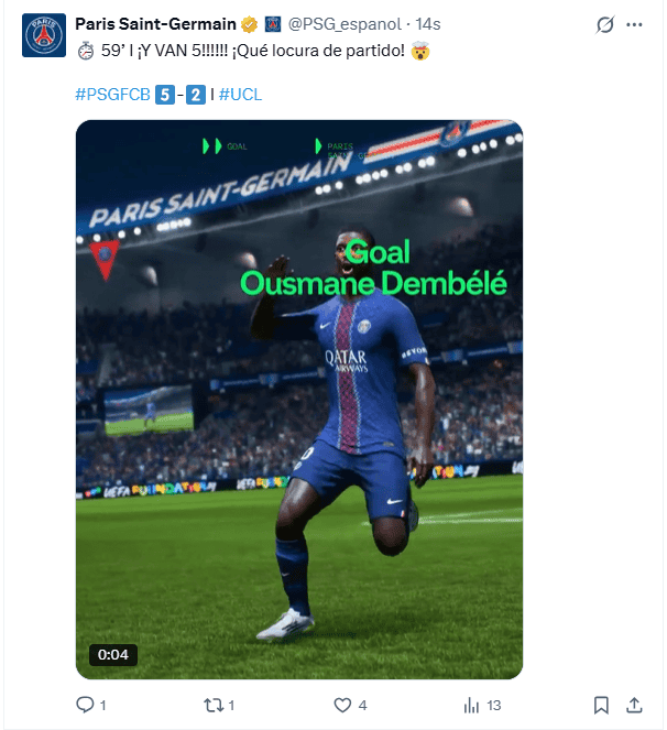 X / @PSG_espanol&nbsp;