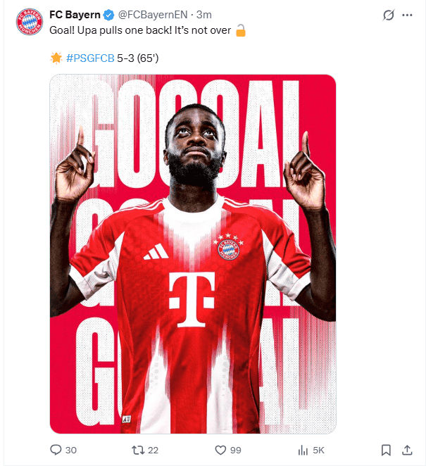 &nbsp;X / @FCBayernEN