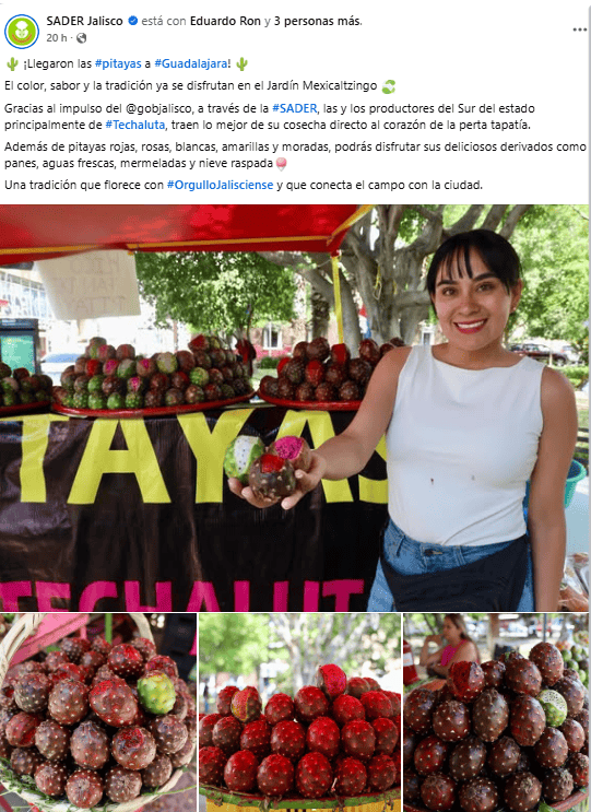 FACEBOOK / SADER Jalisco &nbsp;