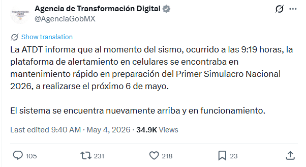 &nbsp;X / AgenciaGobMx