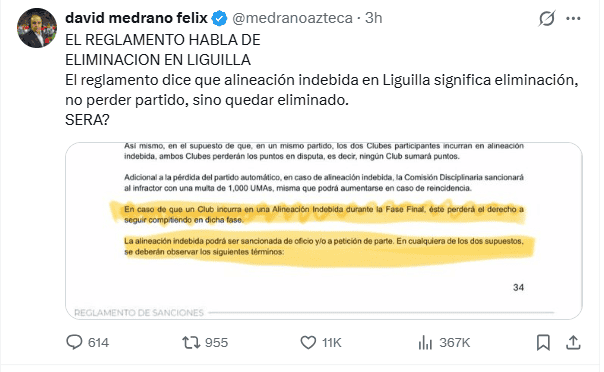 &nbsp;X / @medranoazteca