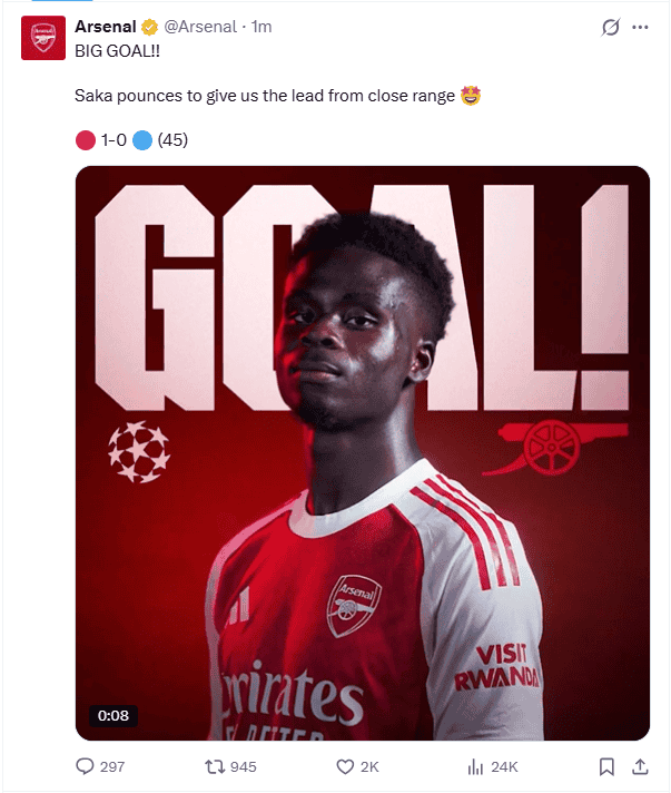 &nbsp;X / @Arsenal
