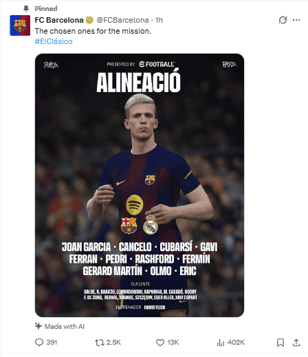 &nbsp;X / @FCBarcelona