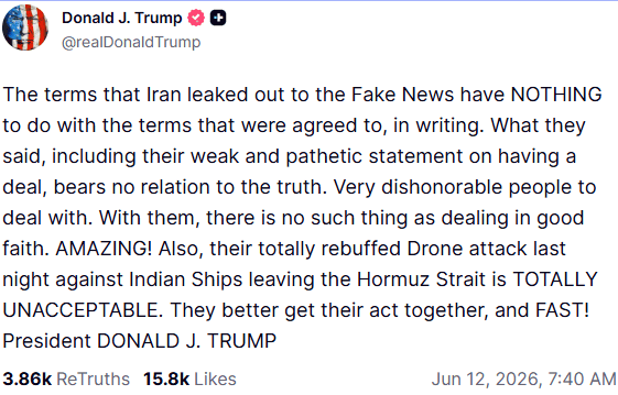ESPECIAL / Truth Social @realDonaldTrump