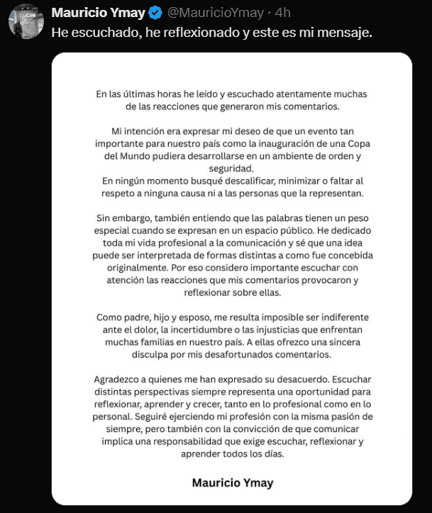 Captura de pantalla. X / @MauricioYmay&nbsp;