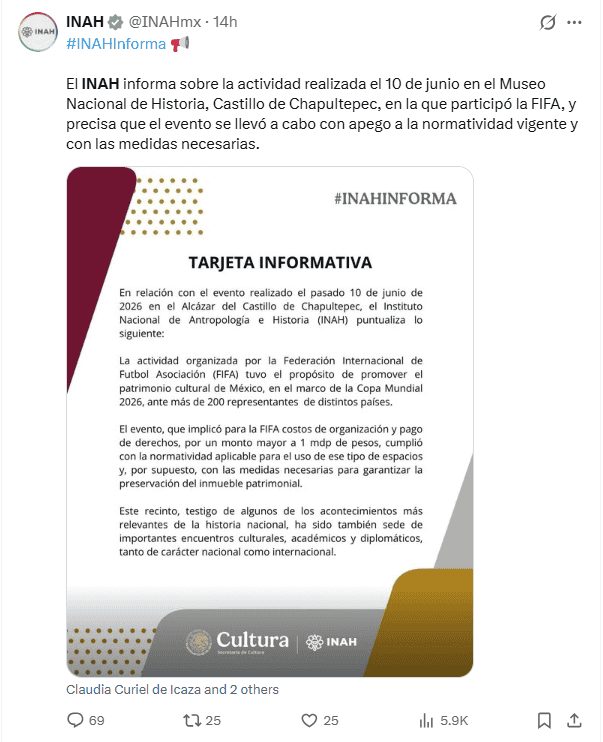 &nbsp;X / @INAHmx