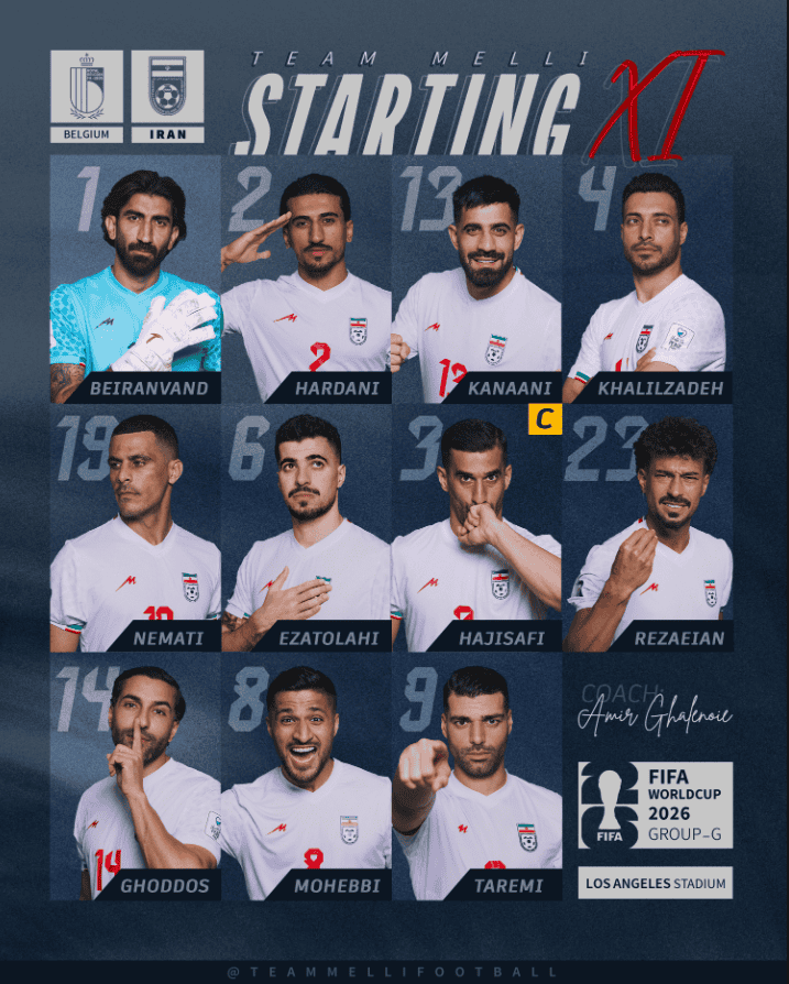 &nbsp;X / @iranteammelli