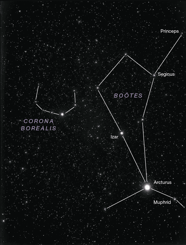 Arcturus es la estrella más brillante de Boötes. &nbsp;SKY AND TELESCOPE / ESPECIAL