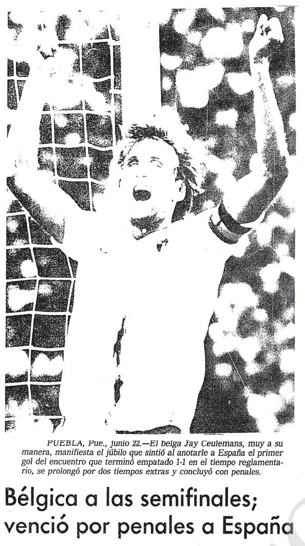 En 1986, Bélgica dejó fuera a España en cuartos de final. EL INFORMADOR/Archivo&nbsp;