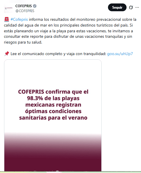 X / @COFEPRIS&nbsp;