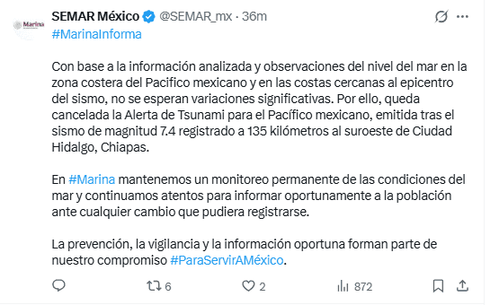 X / @SEMAR_MX&nbsp;