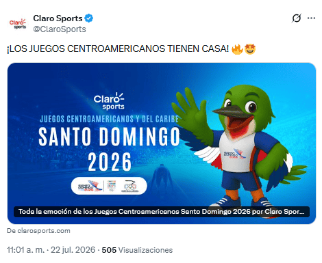X / @ClaroSports&nbsp;