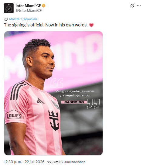 X / @InterMiamiCF&nbsp;