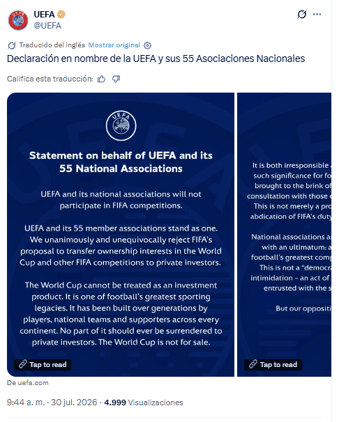 X / @UEFA&nbsp;