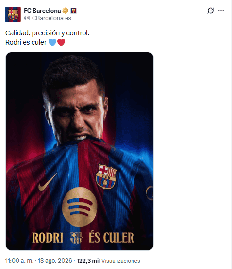 X / @FCBarcelona_es&nbsp;