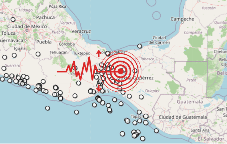 &nbsp;Sismo en Veracruz. ESPECIAL / SSN